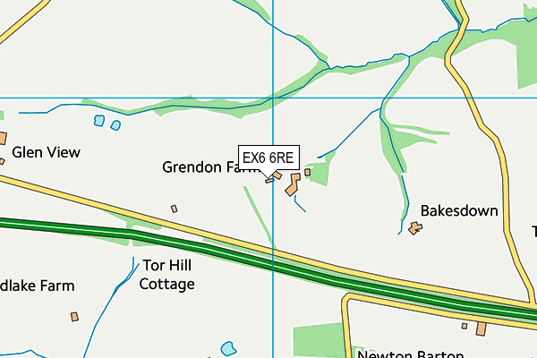 EX6 6RE map - OS VectorMap District (Ordnance Survey) EX6 6RE map - OS VectorMap District (Ordnance Survey)
