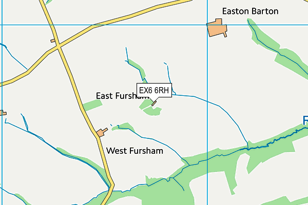 EX6 6RH map - OS VectorMap District (Ordnance Survey) EX6 6RH map - OS VectorMap District (Ordnance Survey)