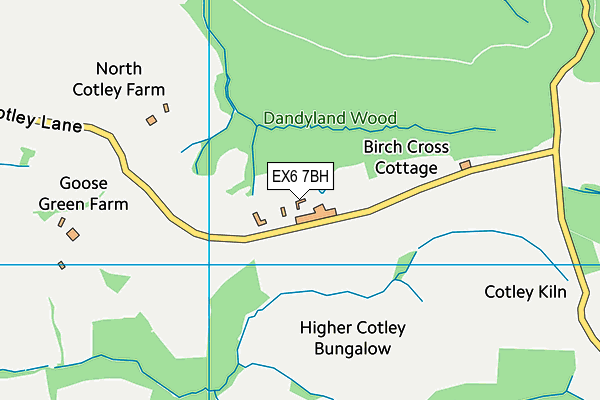 EX6 7BH map - OS VectorMap District (Ordnance Survey) EX6 7BH map - OS VectorMap District (Ordnance Survey)