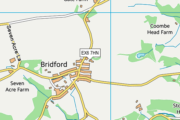 EX6 7HN map - OS VectorMap District (Ordnance Survey) EX6 7HN map - OS VectorMap District (Ordnance Survey)