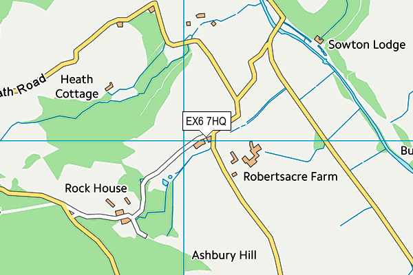 EX6 7HQ map - OS VectorMap District (Ordnance Survey) EX6 7HQ map - OS VectorMap District (Ordnance Survey)