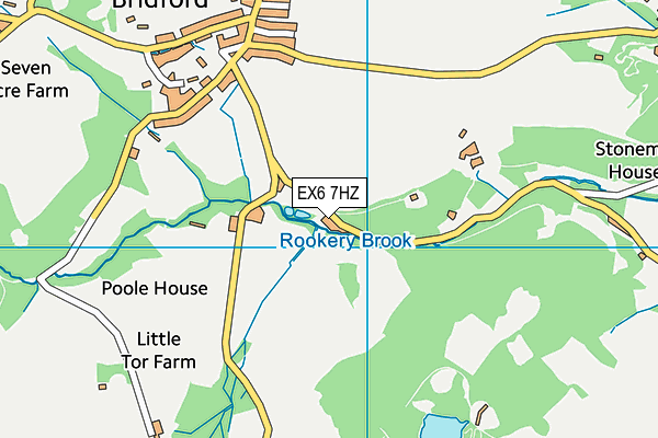 EX6 7HZ map - OS VectorMap District (Ordnance Survey) EX6 7HZ map - OS VectorMap District (Ordnance Survey)