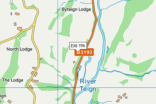 EX6 7PA map - OS VectorMap District (Ordnance Survey) EX6 7PA map - OS VectorMap District (Ordnance Survey)