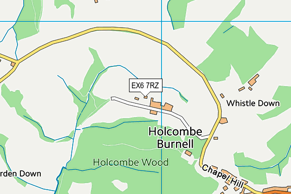 EX6 7RZ map - OS VectorMap District (Ordnance Survey) EX6 7RZ map - OS VectorMap District (Ordnance Survey)