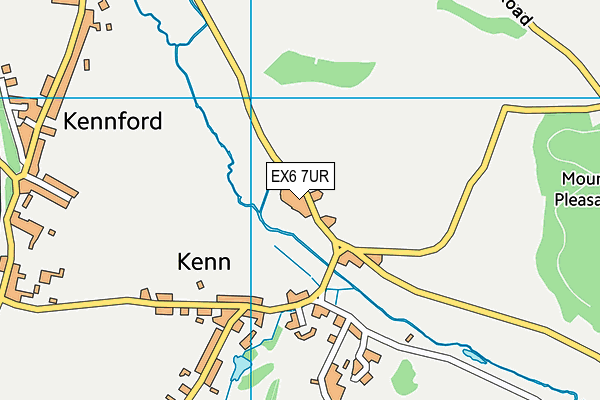 EX6 7UR map - OS VectorMap District (Ordnance Survey)