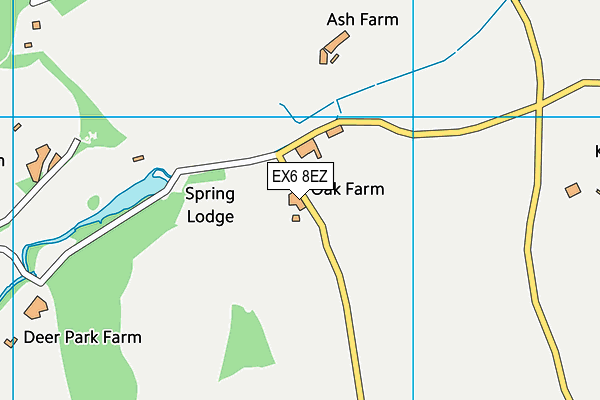 EX6 8EZ map - OS VectorMap District (Ordnance Survey) EX6 8EZ map - OS VectorMap District (Ordnance Survey)