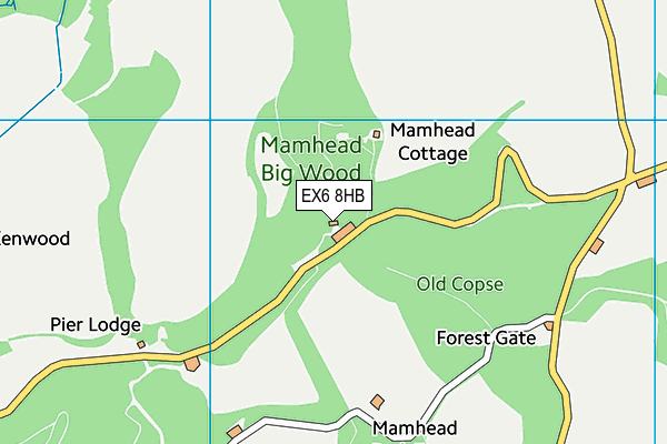 EX6 8HB map - OS VectorMap District (Ordnance Survey) EX6 8HB map - OS VectorMap District (Ordnance Survey)
