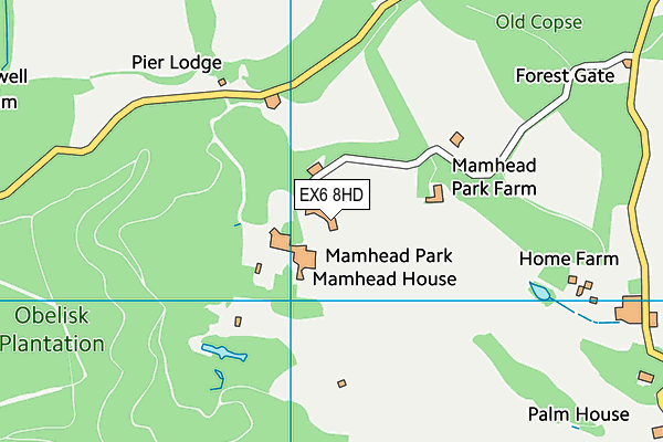 EX6 8HD map - OS VectorMap District (Ordnance Survey) EX6 8HD map - OS VectorMap District (Ordnance Survey)