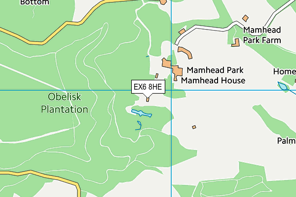 EX6 8HE map - OS VectorMap District (Ordnance Survey) EX6 8HE map - OS VectorMap District (Ordnance Survey)