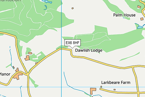 EX6 8HF map - OS VectorMap District (Ordnance Survey) EX6 8HF map - OS VectorMap District (Ordnance Survey)