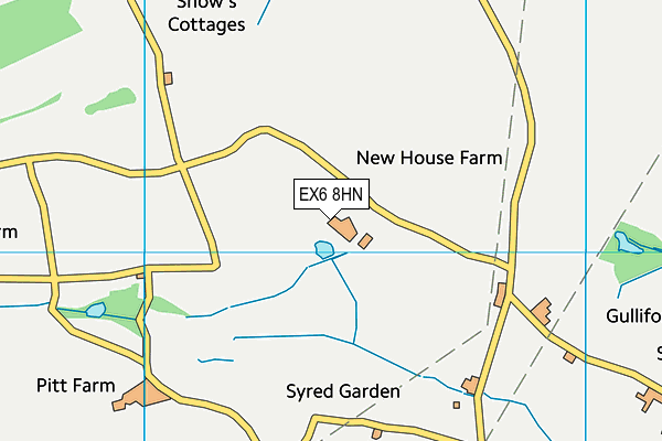 EX6 8HN map - OS VectorMap District (Ordnance Survey) EX6 8HN map - OS VectorMap District (Ordnance Survey)