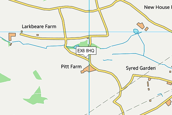 EX6 8HQ map - OS VectorMap District (Ordnance Survey) EX6 8HQ map - OS VectorMap District (Ordnance Survey)