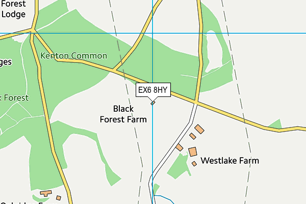 EX6 8HY map - OS VectorMap District (Ordnance Survey)