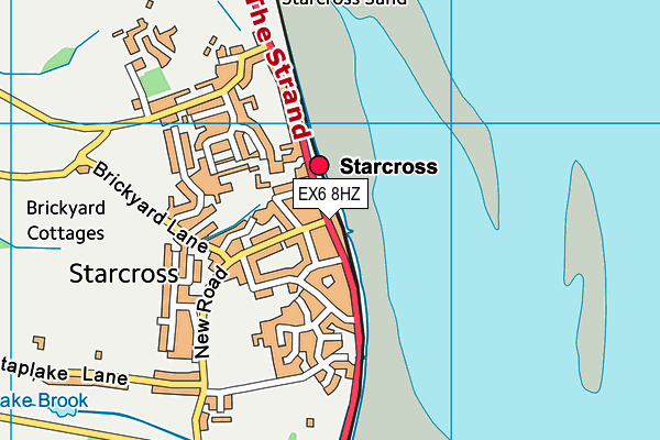 EX6 8HZ map - OS VectorMap District (Ordnance Survey) EX6 8HZ map - OS VectorMap District (Ordnance Survey)