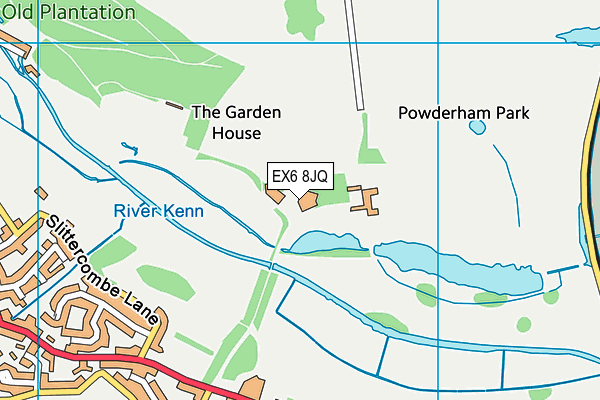 EX6 8JQ map - OS VectorMap District (Ordnance Survey) EX6 8JQ map - OS VectorMap District (Ordnance Survey)