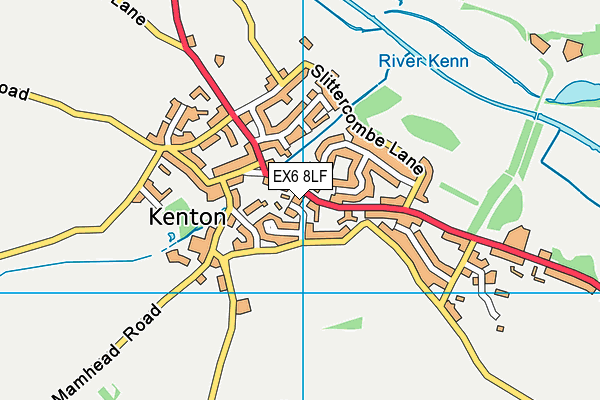 EX6 8LF map - OS VectorMap District (Ordnance Survey) EX6 8LF map - OS VectorMap District (Ordnance Survey)