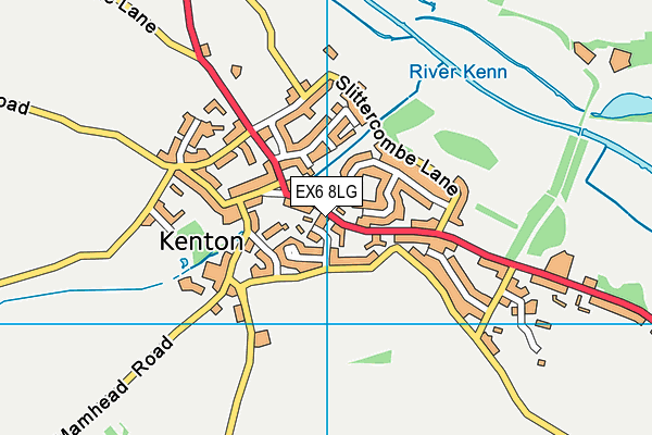 EX6 8LG map - OS VectorMap District (Ordnance Survey) EX6 8LG map - OS VectorMap District (Ordnance Survey)