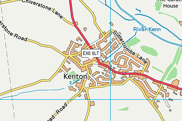 EX6 8LT map - OS VectorMap District (Ordnance Survey) EX6 8LT map - OS VectorMap District (Ordnance Survey)