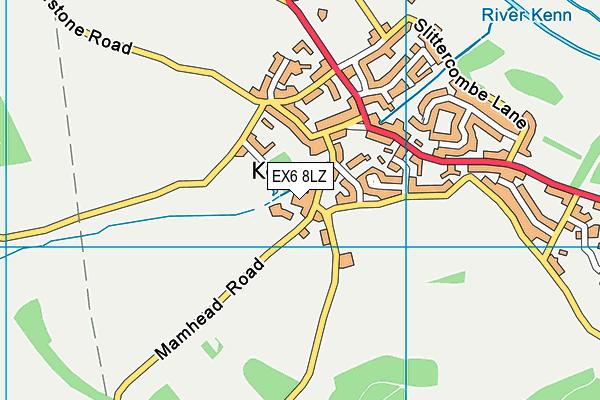 EX6 8LZ map - OS VectorMap District (Ordnance Survey) EX6 8LZ map - OS VectorMap District (Ordnance Survey)