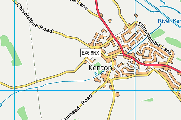 EX6 8NX map - OS VectorMap District (Ordnance Survey) EX6 8NX map - OS VectorMap District (Ordnance Survey)