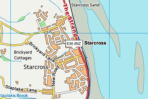 EX6 8NZ map - OS VectorMap District (Ordnance Survey) EX6 8NZ map - OS VectorMap District (Ordnance Survey)