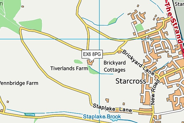 EX6 8PG map - OS VectorMap District (Ordnance Survey) EX6 8PG map - OS VectorMap District (Ordnance Survey)