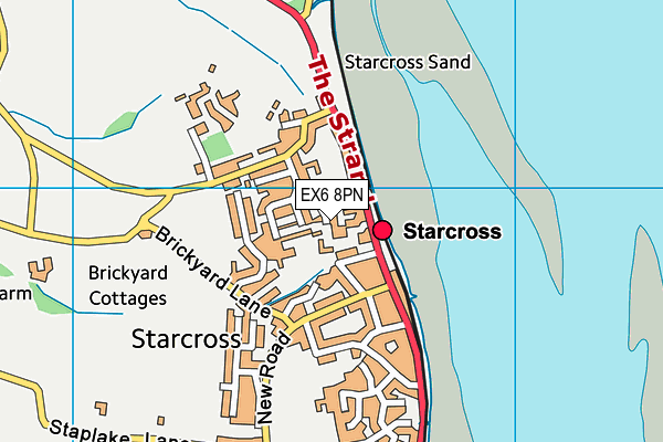 EX6 8PN map - OS VectorMap District (Ordnance Survey) EX6 8PN map - OS VectorMap District (Ordnance Survey)
