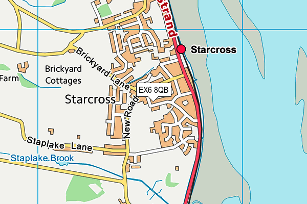 EX6 8QB map - OS VectorMap District (Ordnance Survey) EX6 8QB map - OS VectorMap District (Ordnance Survey)