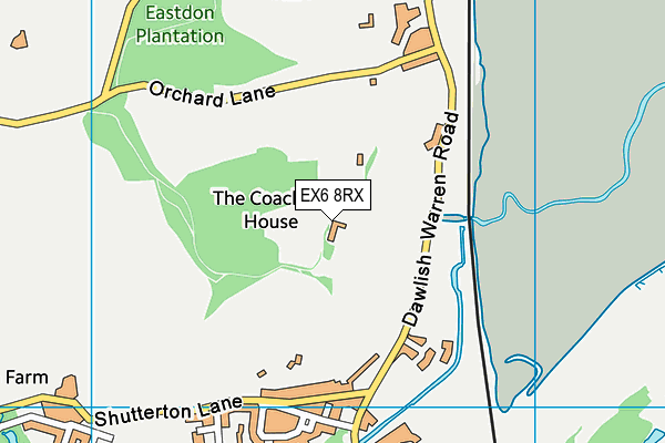 EX6 8RX map - OS VectorMap District (Ordnance Survey) EX6 8RX map - OS VectorMap District (Ordnance Survey)