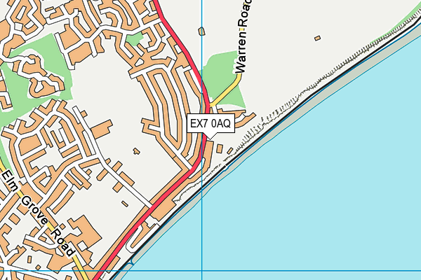 EX7 0AQ map - OS VectorMap District (Ordnance Survey) EX7 0AQ map - OS VectorMap District (Ordnance Survey)