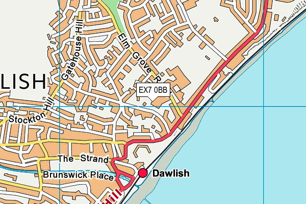 EX7 0BB map - OS VectorMap District (Ordnance Survey) EX7 0BB map - OS VectorMap District (Ordnance Survey)