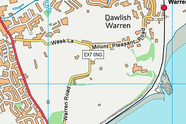 EX7 0NG map - OS VectorMap District (Ordnance Survey) EX7 0NG map - OS VectorMap District (Ordnance Survey)