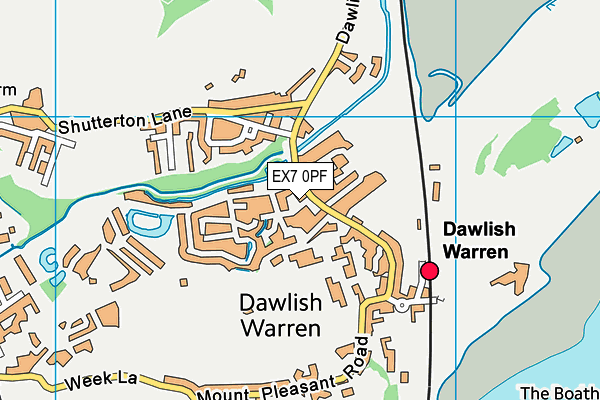 EX7 0PF map - OS VectorMap District (Ordnance Survey) EX7 0PF map - OS VectorMap District (Ordnance Survey)