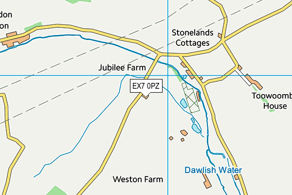 EX7 0PZ map - OS VectorMap District (Ordnance Survey) EX7 0PZ map - OS VectorMap District (Ordnance Survey)