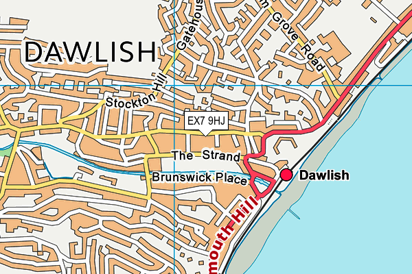 EX7 9HJ map - OS VectorMap District (Ordnance Survey) EX7 9HJ map - OS VectorMap District (Ordnance Survey)