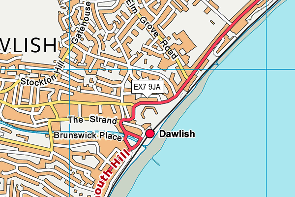 EX7 9JA map - OS VectorMap District (Ordnance Survey) EX7 9JA map - OS VectorMap District (Ordnance Survey)