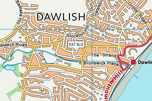 EX7 9LG map - OS VectorMap District (Ordnance Survey) EX7 9LG map - OS VectorMap District (Ordnance Survey)