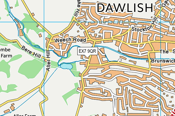 EX7 9QR map - OS VectorMap District (Ordnance Survey) EX7 9QR map - OS VectorMap District (Ordnance Survey)