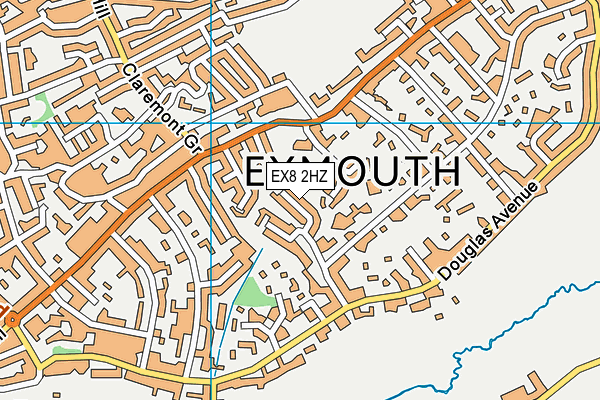 EX8 2HZ map - OS VectorMap District (Ordnance Survey) EX8 2HZ map - OS VectorMap District (Ordnance Survey)