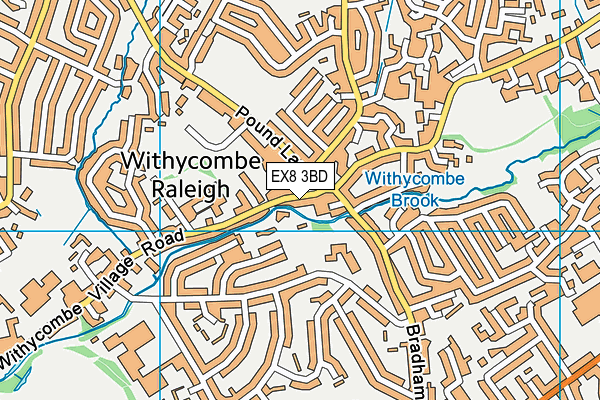 EX8 3BD map - OS VectorMap District (Ordnance Survey) EX8 3BD map - OS VectorMap District (Ordnance Survey)