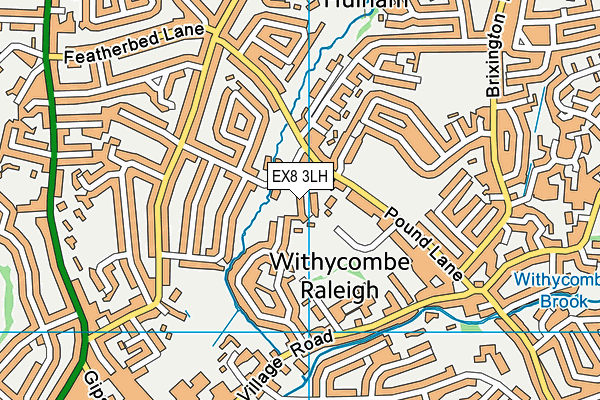EX8 3LH map - OS VectorMap District (Ordnance Survey) EX8 3LH map - OS VectorMap District (Ordnance Survey)
