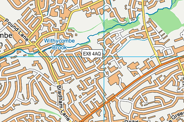 EX8 4AQ map - OS VectorMap District (Ordnance Survey) EX8 4AQ map - OS VectorMap District (Ordnance Survey)