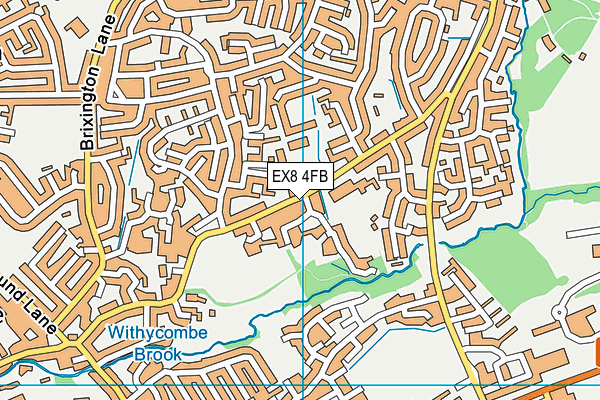 EX8 4FB map - OS VectorMap District (Ordnance Survey) EX8 4FB map - OS VectorMap District (Ordnance Survey)