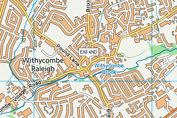 EX8 4ND map - OS VectorMap District (Ordnance Survey) EX8 4ND map - OS VectorMap District (Ordnance Survey)