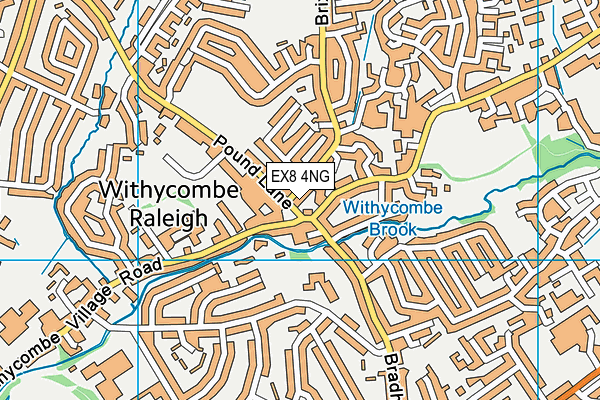 EX8 4NG map - OS VectorMap District (Ordnance Survey) EX8 4NG map - OS VectorMap District (Ordnance Survey)