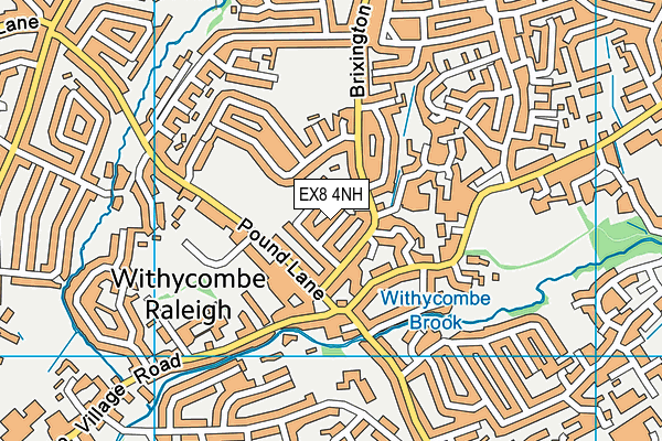 EX8 4NH map - OS VectorMap District (Ordnance Survey) EX8 4NH map - OS VectorMap District (Ordnance Survey)