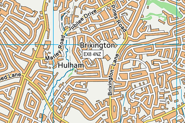 EX8 4NZ map - OS VectorMap District (Ordnance Survey) EX8 4NZ map - OS VectorMap District (Ordnance Survey)