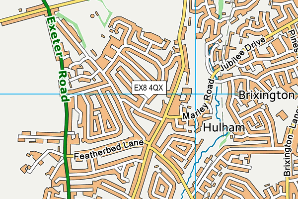 EX8 4QX map - OS VectorMap District (Ordnance Survey) EX8 4QX map - OS VectorMap District (Ordnance Survey)