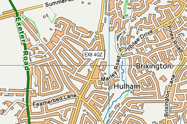 EX8 4QZ map - OS VectorMap District (Ordnance Survey) EX8 4QZ map - OS VectorMap District (Ordnance Survey)
