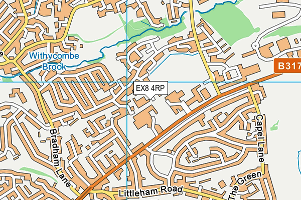 EX8 4RP map - OS VectorMap District (Ordnance Survey) EX8 4RP map - OS VectorMap District (Ordnance Survey)